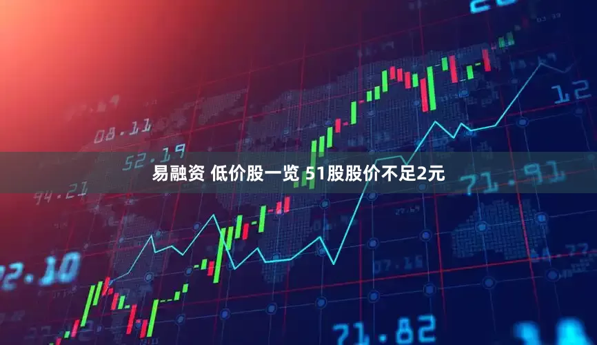 易融资 低价股一览 51股股价不足2元