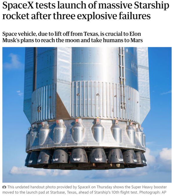 长春博时配资 “星舰”第十次试飞成功，马斯克的“烧钱豪赌”正从梦想走向现实