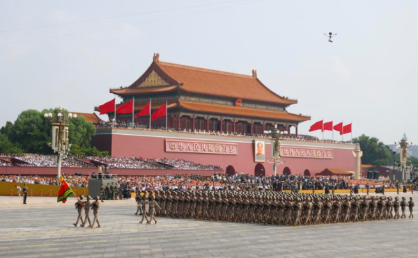 富裕配 联勤保障部队方队: 受阅队员涵盖军队各类型主体力量