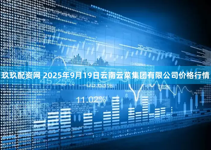 玖玖配资网 2025年9月19日云南云菜集团有限公司价格行情