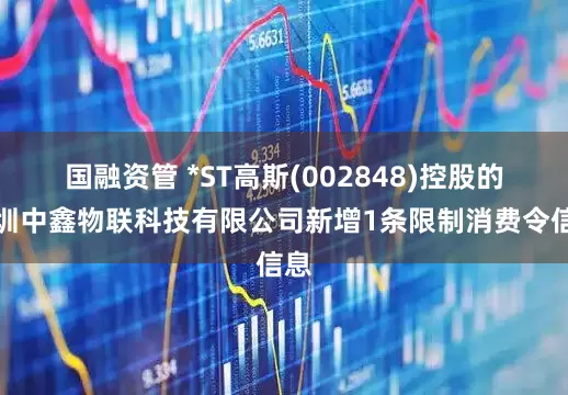 国融资管 *ST高斯(002848)控股的深圳中鑫物联科技有限公司新增1条限制消费令信息