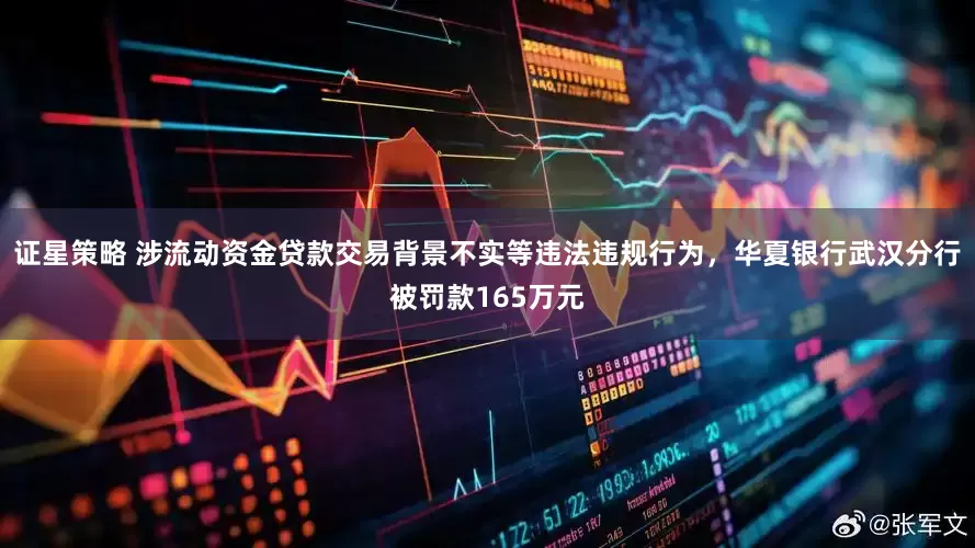 证星策略 涉流动资金贷款交易背景不实等违法违规行为，华夏银行武汉分行被罚款165万元